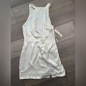 NWTFor Love and Lemons Lucy Mini Dress women white open back side cut out sz med